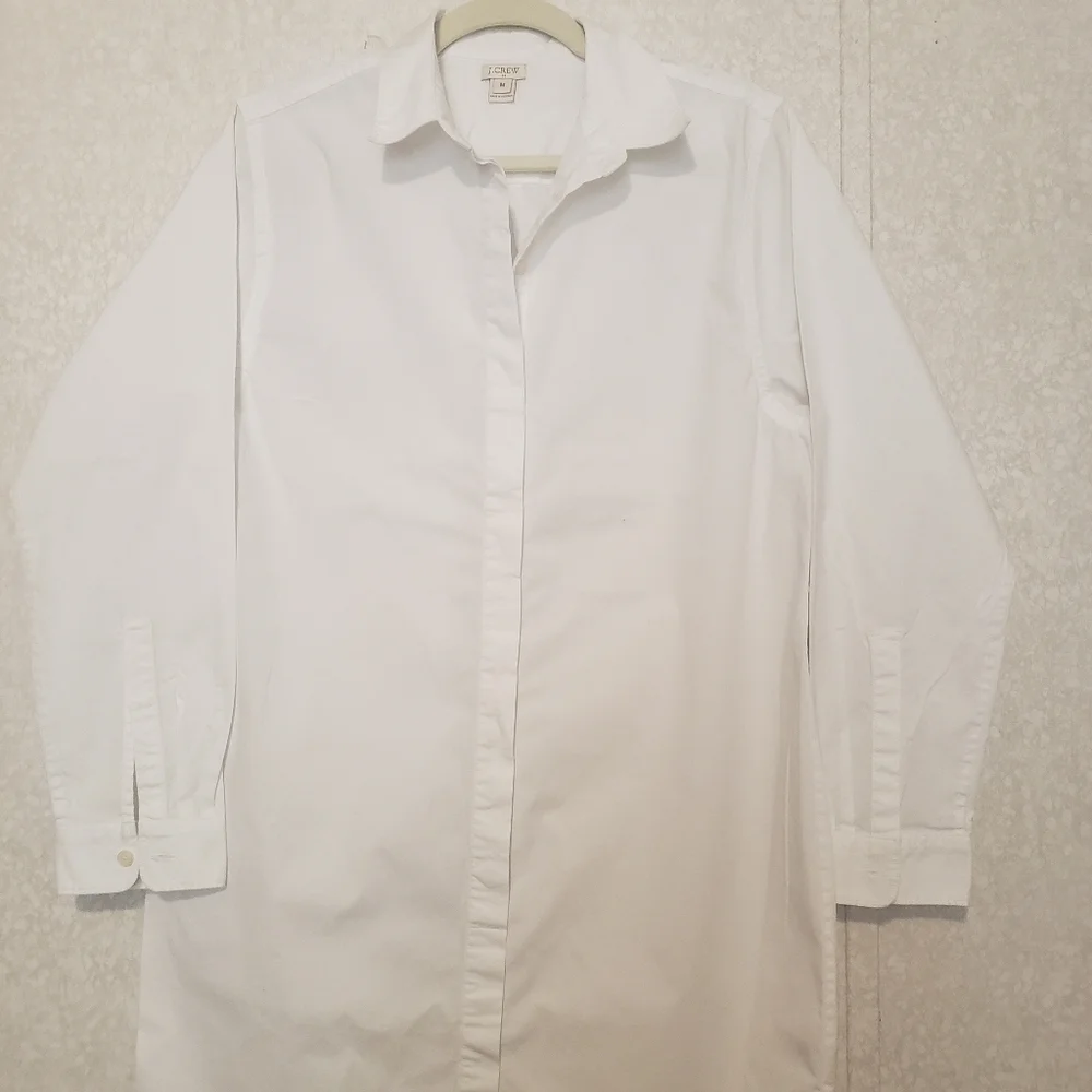 J CREW BUTTON DOWN DRESS....SIZE: M